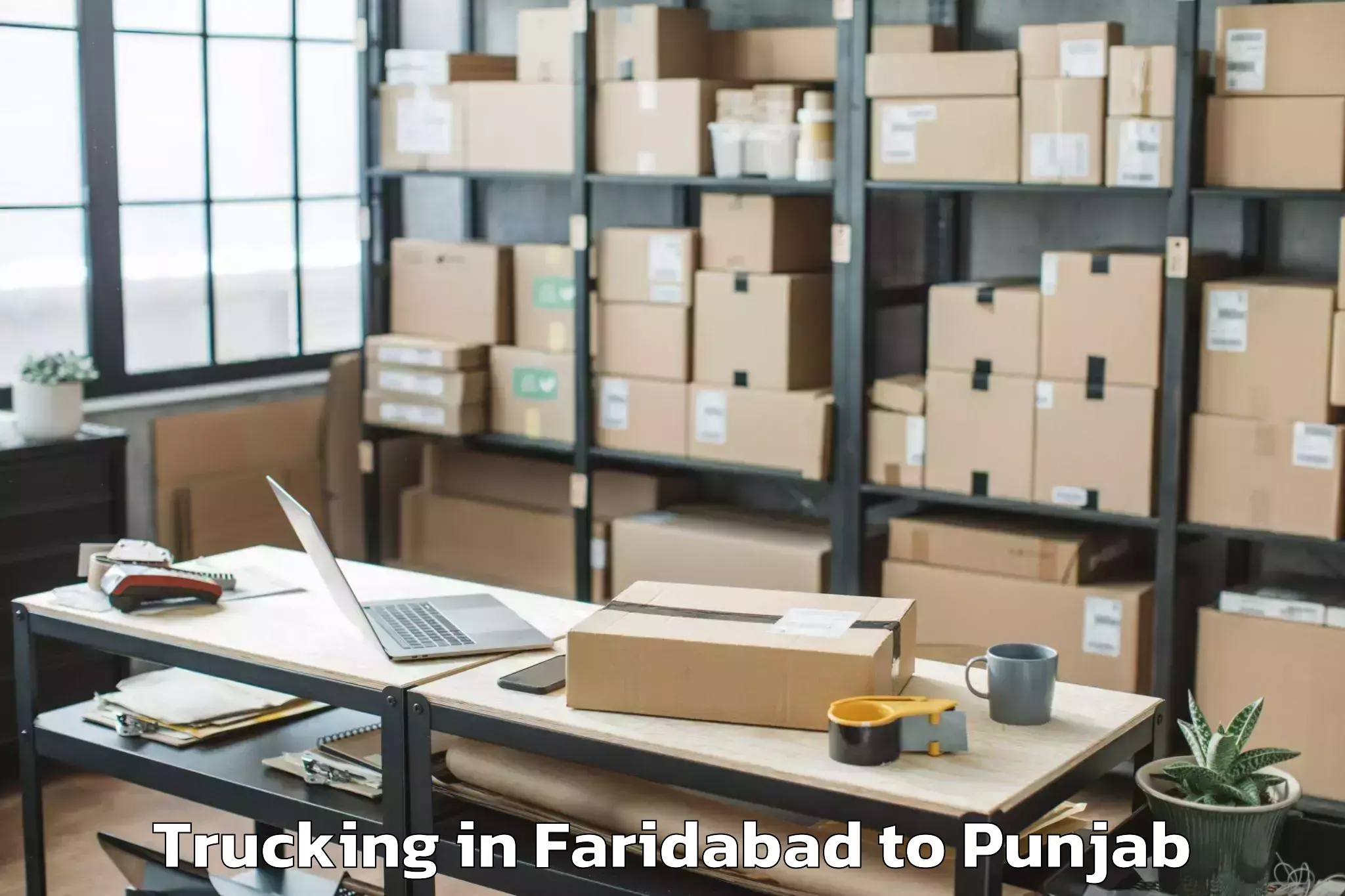 Hassle-Free Faridabad to Guru Har Sahai Trucking